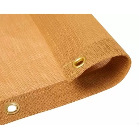 Tarps Now Heavy Duty Tarp, 10 ft x 10 ft, 50 Mil, Tan, 100% Virgin HDPE Polypropylene CSM75TN-1010